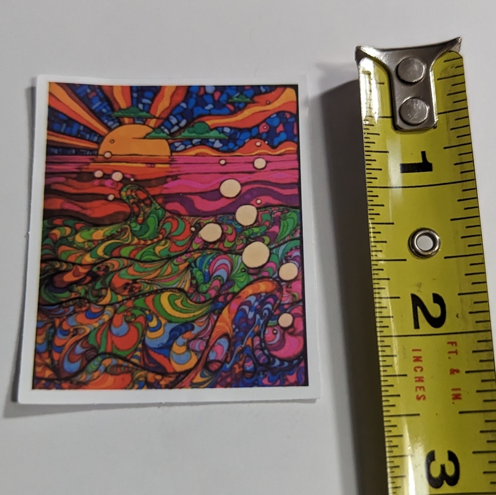 Psychedelic Sunshine Sticker - Picture 2 of 2
